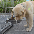 Hanging Pet Cage Bowl Stainless Steel Dog Bowl With Hanger Pet Dog Suspended Food Bowl Hung On Pet Cage